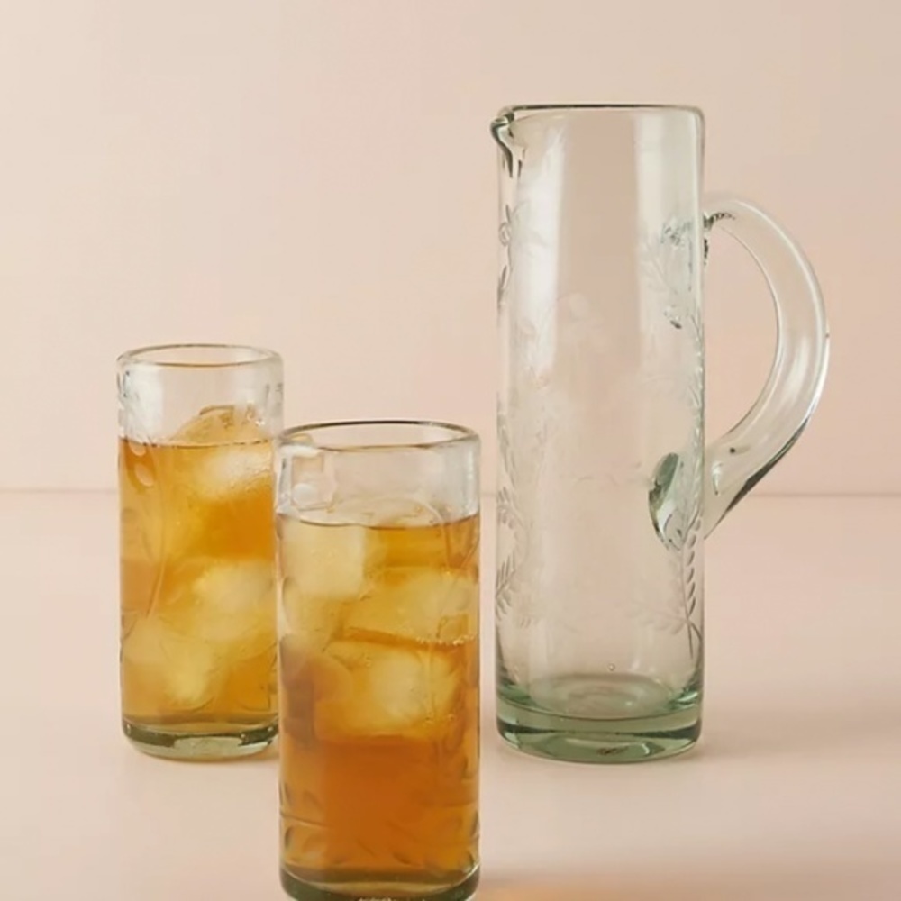 Anthropologie Buttercup Glass Pitcher - Picture 5 of 6